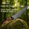 Cuchillo de Chef de Damasco Sicomoro Damasco Hecho a Mano | 8” 67 Capas