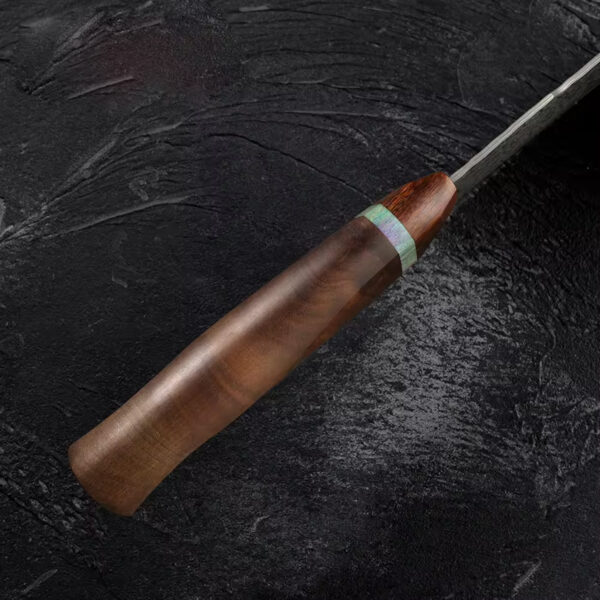 Cuchillo de Chef de Damasco Sicomoro Damasco Hecho a Mano | 8” 67 Capas