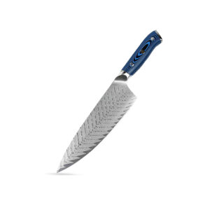 Cuchillo Chef 8 Acero Damasco Michelin - Cuchillo de Chef Profesional Yusenzu