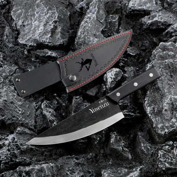 cuchillo-serbio-acero-forjado-funda-cuero-yusenzu 